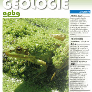 BIOLOGIE GÉOLOGIE au numéro (sauf année en cours)